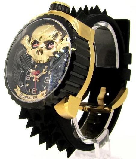 Bomberg Replica Watch BOLT-68 SKULL RIDER GOLD & BLACK BS47APBA.056-2.3